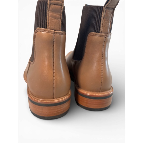 NEW SIZE 9 Nisolo All Weather Chelsea Boots Tan Leather Side Zip Women Size 9 - Picture 8 of 11